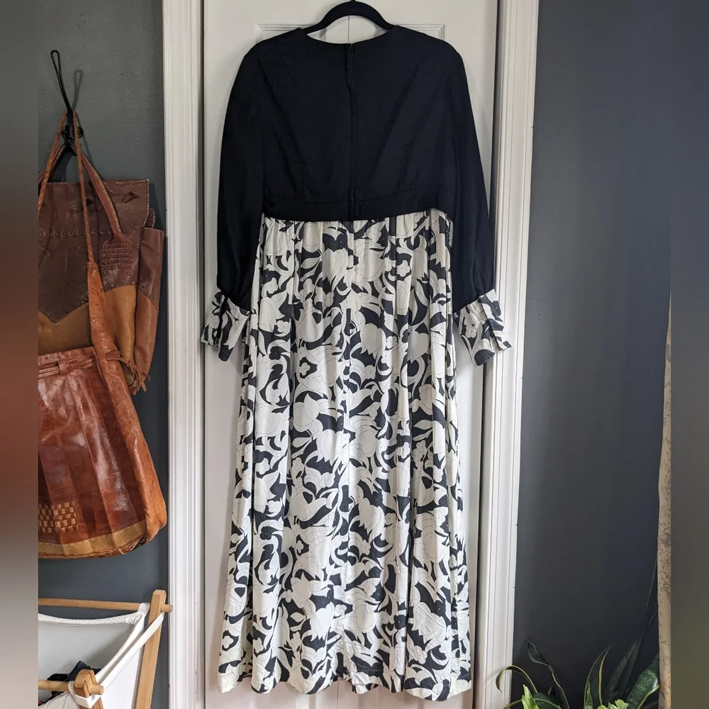 Vintage 60s 70s floral maxi dress - Picture 4 of 11